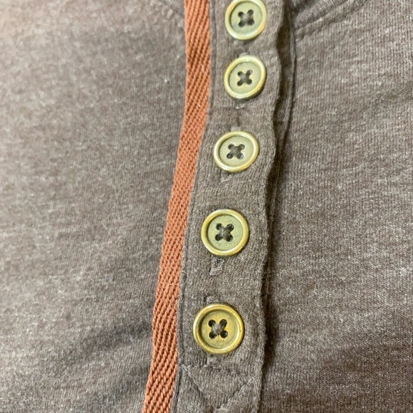 Prana Brown Embellished Tunic Top Size Small - Picture 3 of 8